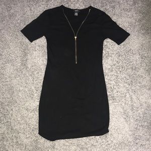 Black Zipper Dress
